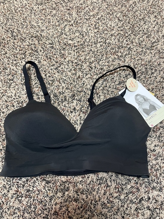 True & Co. Other - True & Co. Seamless Black Wireless Light-Support Push Up Bra Size L | NWT